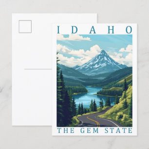 Cartão Postal Idaho, Estado Gem EUA, Viagem Place