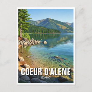 Cartão Postal Idaho Lake Coeur d'Alene