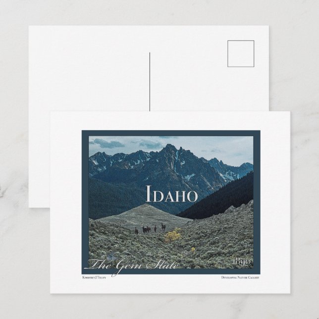 Cartão Postal Idaho Poster Art (Frente/Verso)