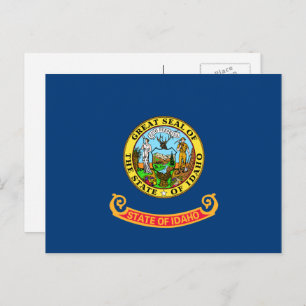 Cartão Postal Idahoan Flag, Bandeira do Idaho