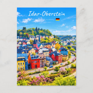 Cartão Postal Idar-Oberstein, Alemanha - Cidade Colorida