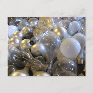 Cartão Postal Ideia Brilhante - Cartão-postal com lâmpada