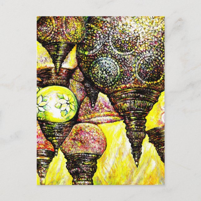 Cartão Postal Ideia de cor ainda maior (Frente)