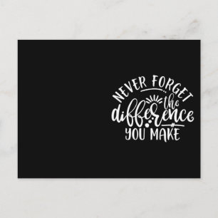 Cartão Postal Ideia de Design para Agradecimento de Professores