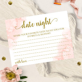 Cartão Postal Ideia de Noite de Encontro Geométrico Floral Rosa