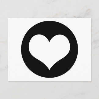 Cartão Postal Ideologia de Amor Coração
