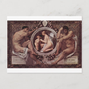 Cartão Postal Idílio (Idílios) de Gustav Klimt