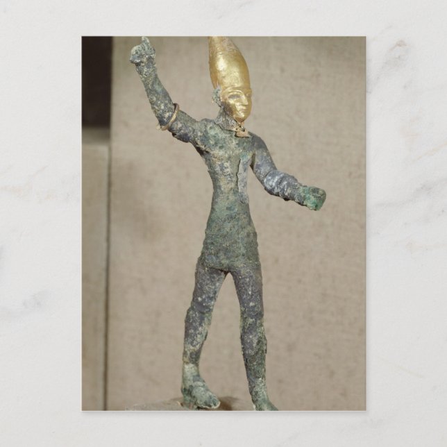 Cartão Postal Ídolo do deus Baal, de Ugarit, Síria (Frente)