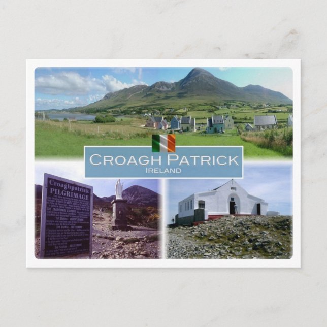 Cartão Postal IE Irlanda - Croagh Patrick - (Frente)