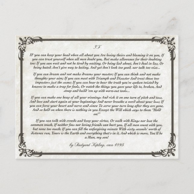 Cartão Postal IF = um poema inspirador para jovens (Frente)