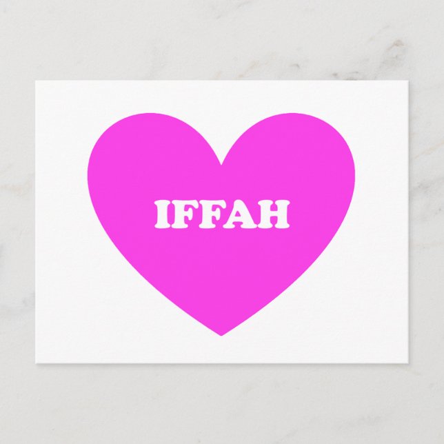 Cartão Postal Iffah (Frente)
