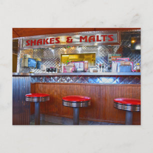 Cartão Postal Iggy's Diner Interior, Carthage, Missouri