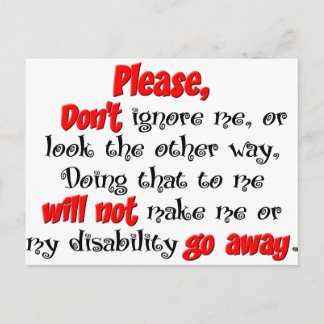 Cartão Postal Ignorar