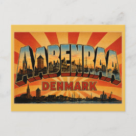 Cartão Postal Igreja Aabenraa Dinamarca
