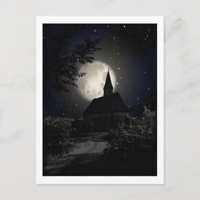 Cartão Postal Igreja ao Luar (Frente)