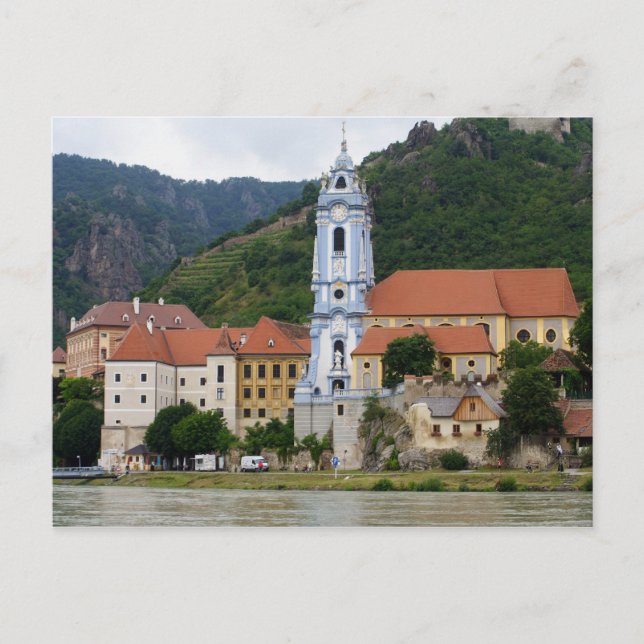 Cartão Postal Igreja Azul em Dürnstein (Frente)