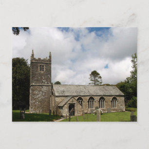 Cartão Postal Igreja Braddock Cornwall Inglaterra