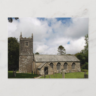 Cartão Postal Igreja Braddock Cornwall Inglaterra