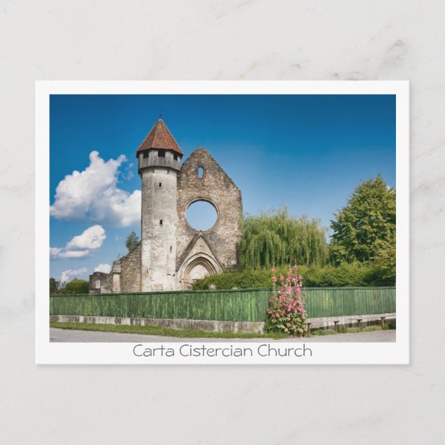 Cartão Postal Igreja Cisterciana Carta (Frente)