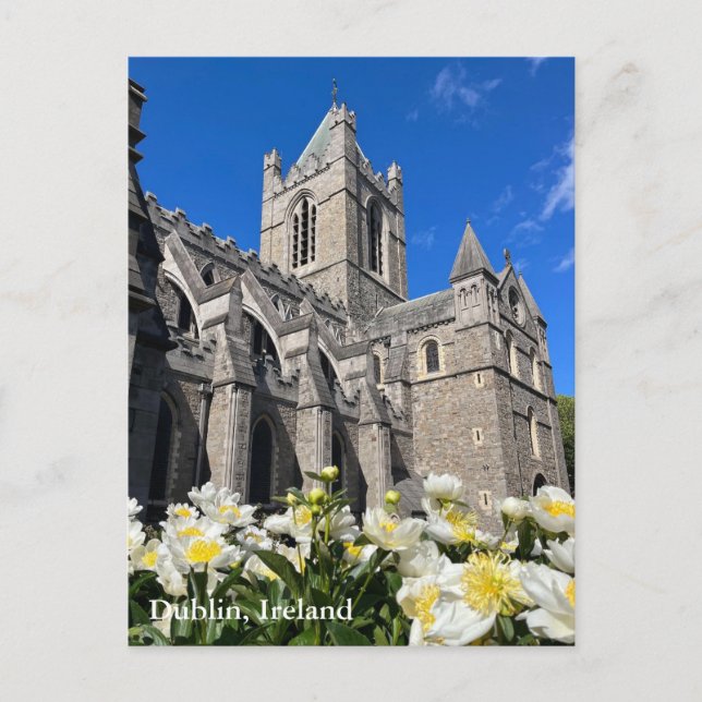 Cartão Postal Igreja cristo em Dublin, Irlanda (Frente)