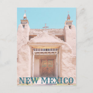 Cartão Postal Igreja da Adobe no Novo México
