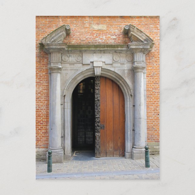 Cartão Postal Igreja da Rua Mary Magdalene - Bruxelas, Bélgica (Frente)