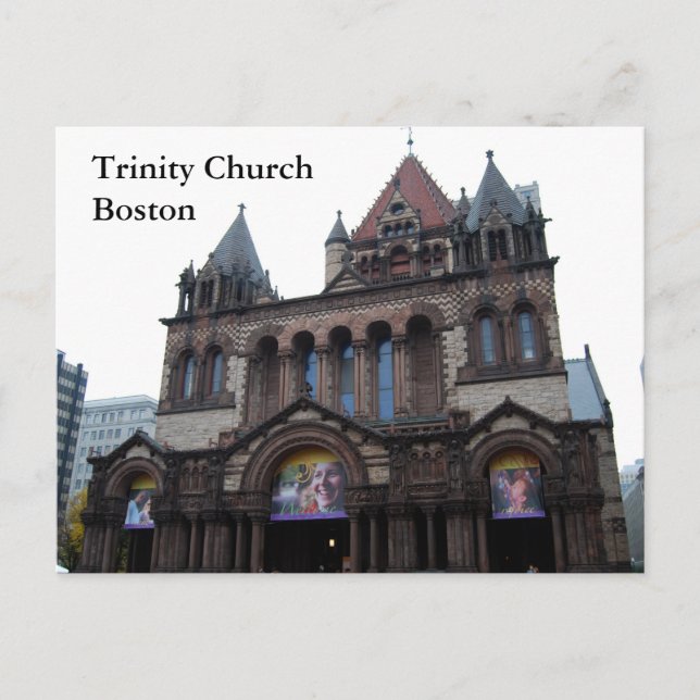 Cartão Postal Igreja da Trindade Boston (Frente)