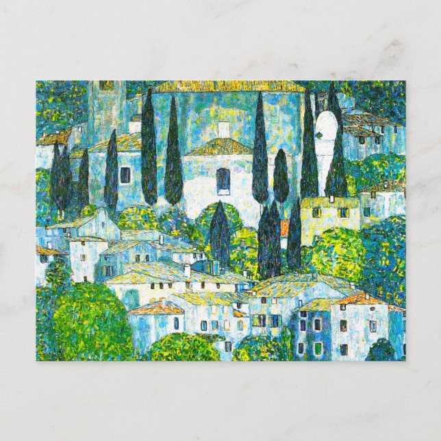 Cartão Postal Igreja de Cassone Gustav Klimt (Frente)