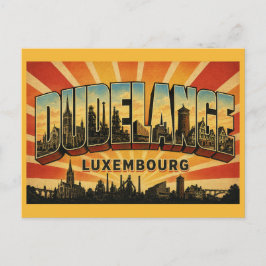 Cartão Postal Igreja de Dudelange Luxemburgo