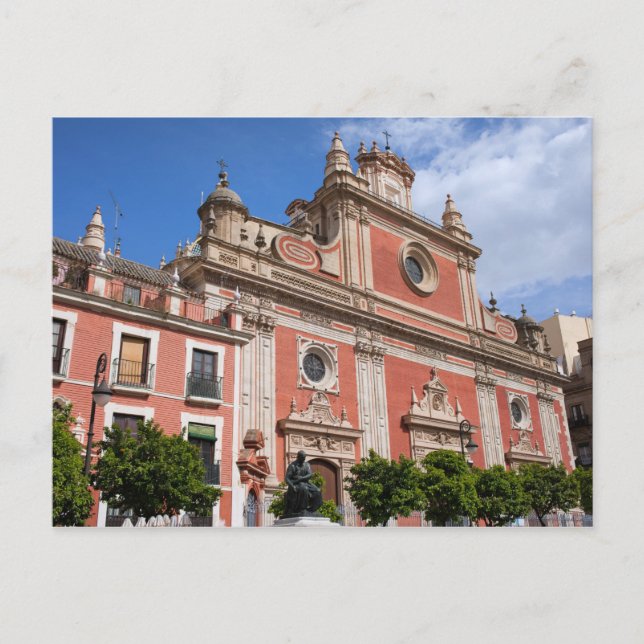 Cartão Postal Igreja de El Salvador em Sevilha (Frente)