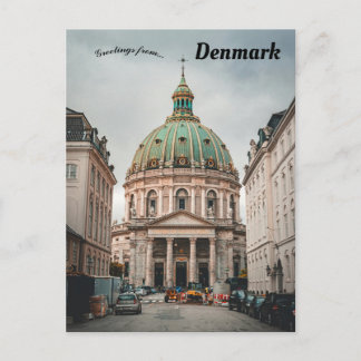 Cartão Postal Igreja de Frederico Copenhague Dinamarca
