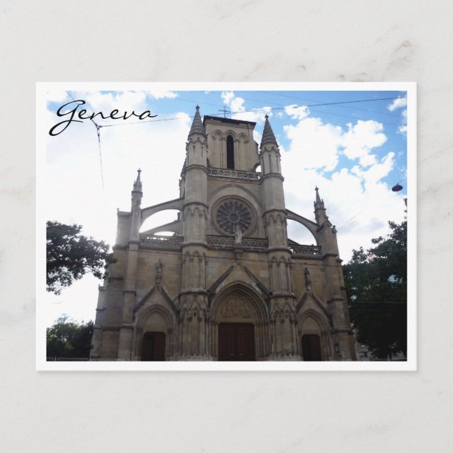 Cartão Postal igreja de genebra (Frente)