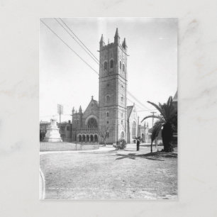 Cartão Postal Igreja de Paul santo, Nova Orleans, 1890 Vintage