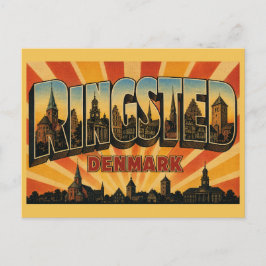 Cartão Postal Igreja de Ringsted Dinamarca