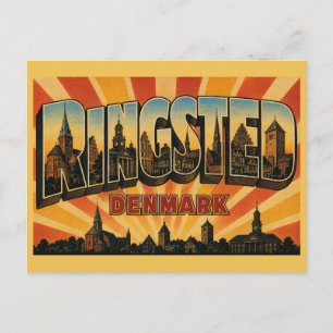 Cartão Postal Igreja de Ringsted Dinamarca