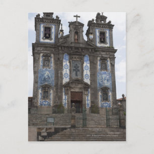 Cartão Postal Igreja de Santo Ildenfonso com painéis Azulejos
