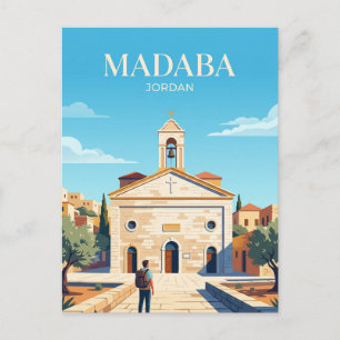 Cartão Postal Igreja de São Jorge (Mapa de Madaba) Jordânia