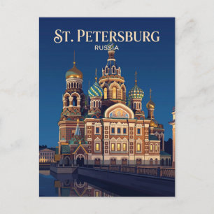 Cartão Postal Igreja do Salvador no Sangue Derramado Rússia