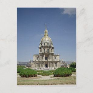 Cartão Postal Igreja dos Inválidos, construída 1679-1708