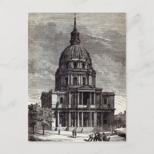 Cartão Postal Igreja dos Inválidos, contendo Tumba de