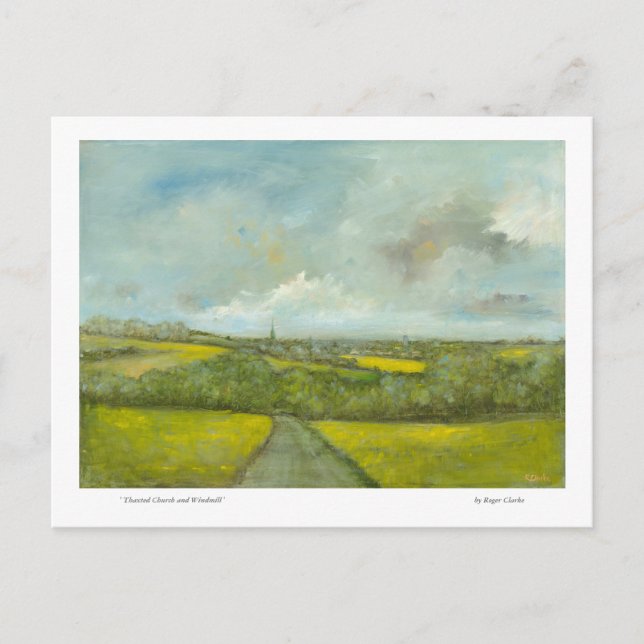 Cartão Postal Igreja e Moinho (Frente)