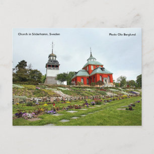 Cartão Postal Igreja em Söderhamn, Suecia, Pho...