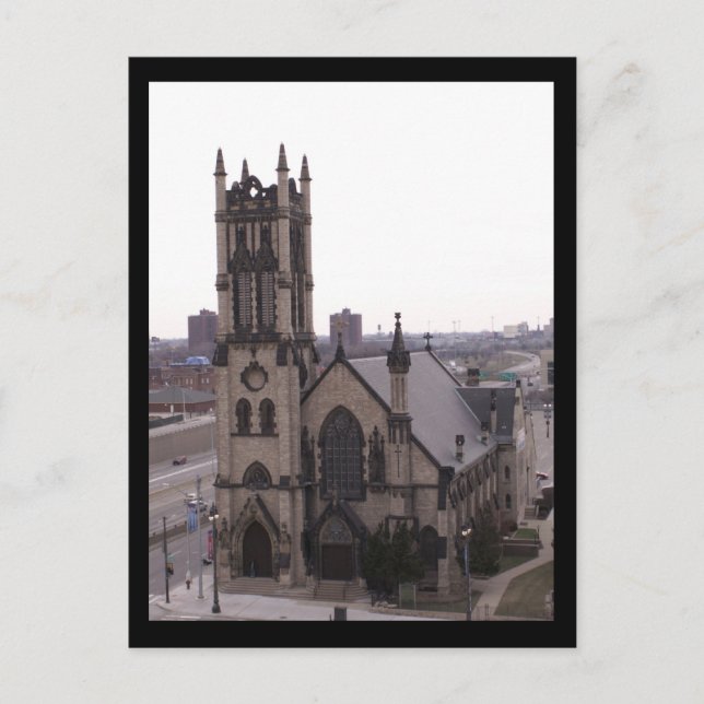 Cartão Postal Igreja Episcopal de John, Cartão-postal de Detroit (Frente)