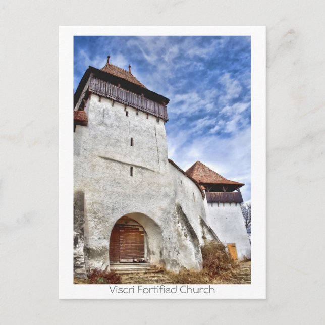 Cartão Postal Igreja Fortificada de Visseveridade (Frente)
