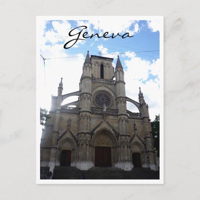 Cartão Postal igreja genebra (Frente)