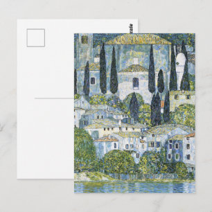 Cartão Postal Igreja Gustav Klimt (Kirche) na Paisagem Cassone