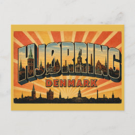 Cartão Postal Igreja Hjørring Dinamarca