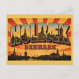 Cartão Postal Igreja Holbæk Dinamarca