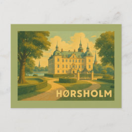 Cartão Postal Igreja Hørsholm Dinamarca