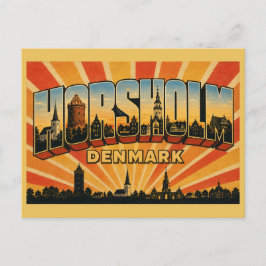 Cartão Postal Igreja Hørsholm Dinamarca